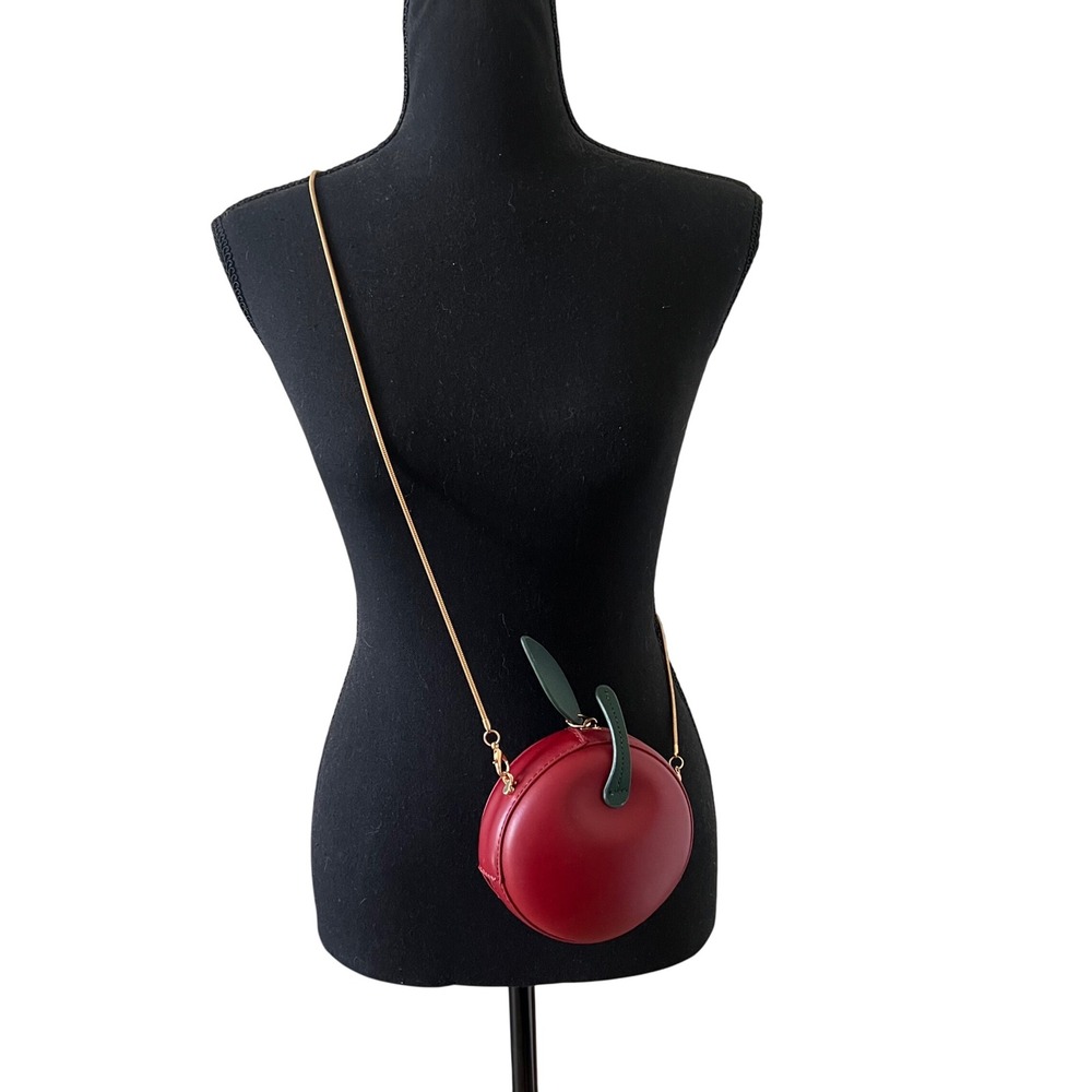 Le Bateleur Women Small Apple Purse Red Excellent Cute Cherry Micro Trend Bag